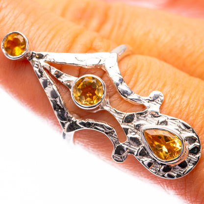 Premium Faceted Citrine Ring Size 8 (925 Sterling Silver) R141796