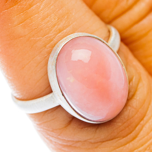 Pink Opal Ring Size 6.75 (.925 Sterling Silver)
