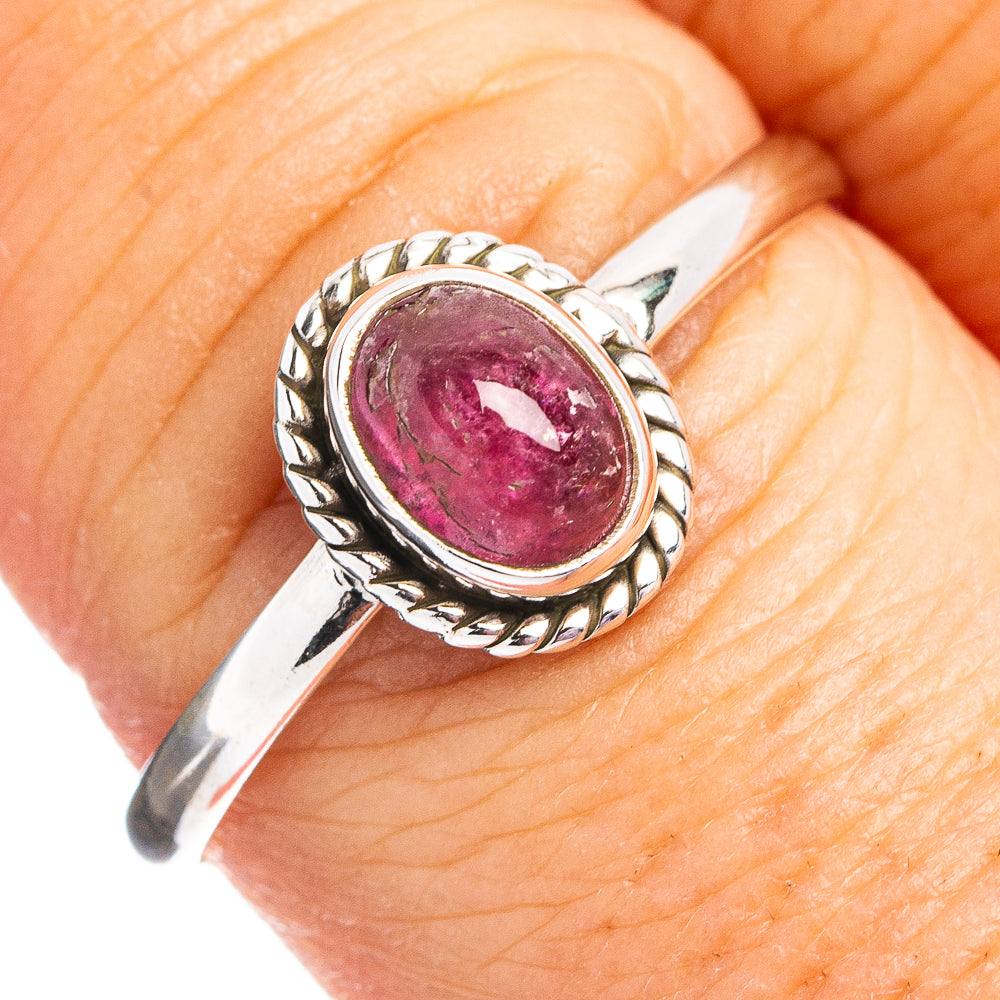 Pink Tourmaline Ring Size 9.25 (.925 Sterling Silver)