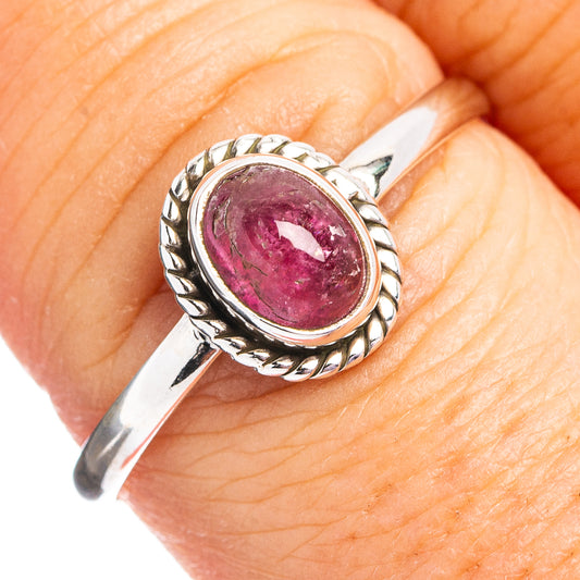 Pink Tourmaline Ring Size 9.25 (.925 Sterling Silver)