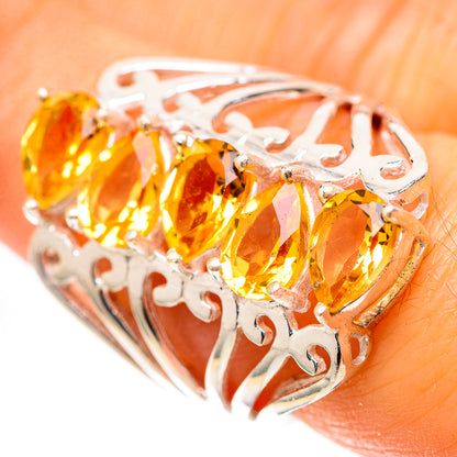 Faceted Citrine 925 Sterling Silver Ring Size 6.5 (925 Sterling Silver) RING139340