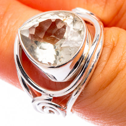 Green Amethyst Ring Size 5.75 (925 Sterling Silver) R141081