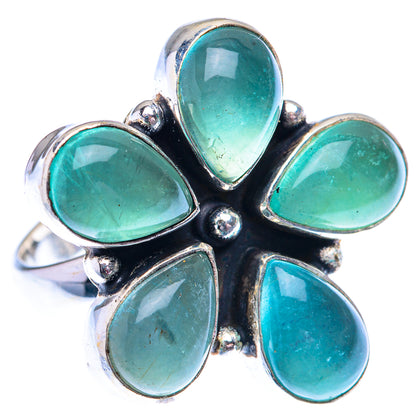 Large Blue Fluorite 925 Sterling Silver Ring Size 6.75 (925 Sterling Silver) RING140411
