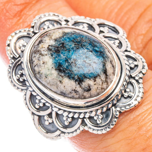 K2 Blue Azurite Ring Size 7 (925 Sterling Silver) R7144