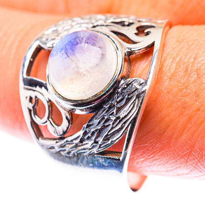 Rainbow Moonstone Ring Size 11 (925 Sterling Silver) RING140163