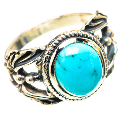 Tibetan Turquoise Ring Size 8.25 (925 Sterling Silver) RING139152