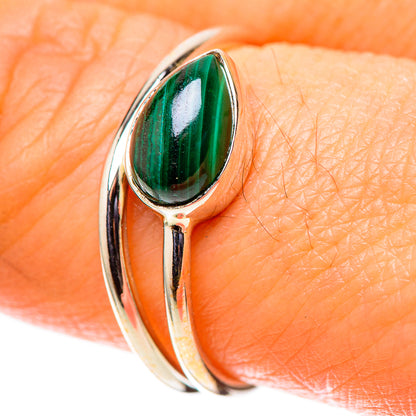 Malachite Dainty Ring Size 6 (925 Sterling Silver) RING138190