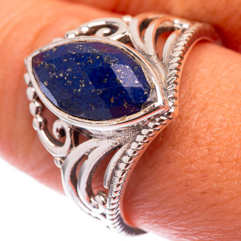 Lapis Lazuli 925 Sterling Silver Ring Size 10 (925 Sterling Silver) RING140275