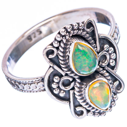 Rare Ethiopian Opal Ring Size 8.25 (925 Sterling Silver) R4074