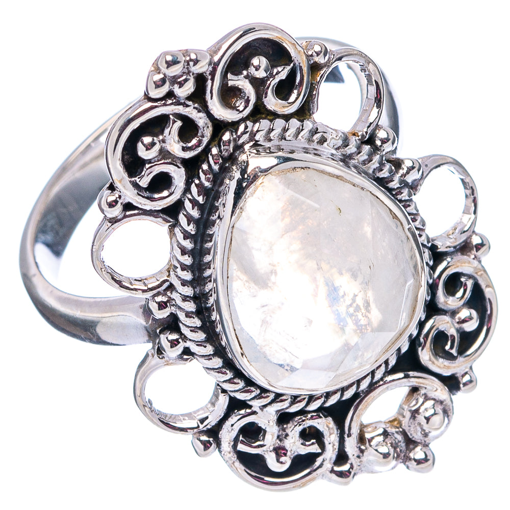 Premium Rainbow Moonstone Ring Size 7.75 (.925 Sterling Silver)