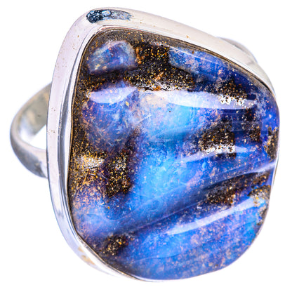 Large Boulder Opal Ring Size 10.75 (925 Sterling Silver) R142894