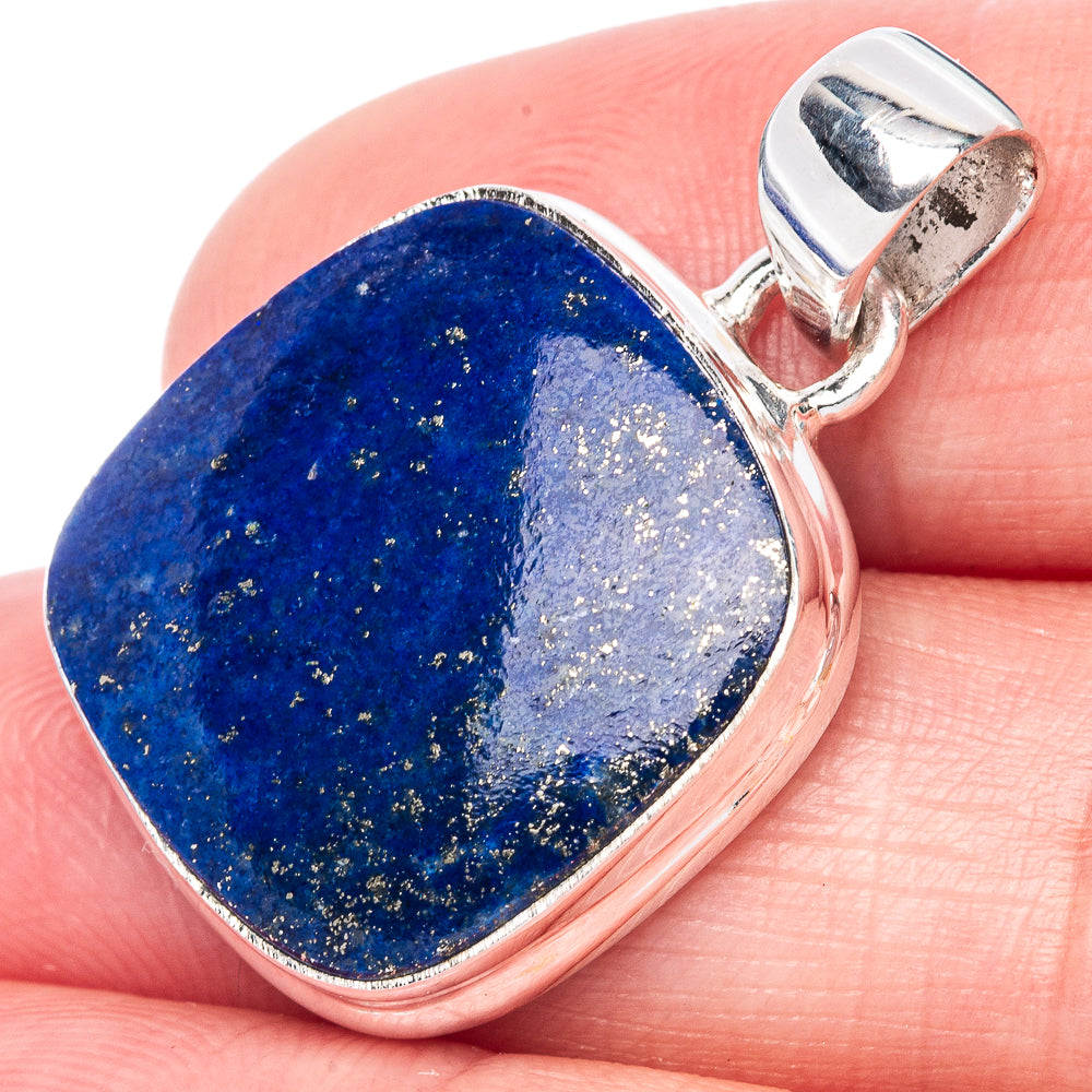 Lapis Lazuli Pendant 1 1/8" (925 Sterling Silver) P40890