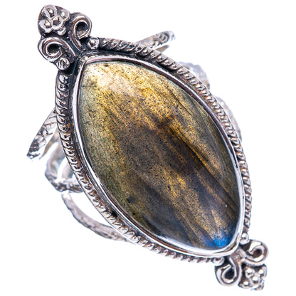 Signature Labradorite Ring Size 8 (.925 Sterling Silver)