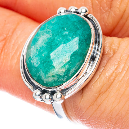 Premium Amazonite Ring Size 5.75 (925 Sterling Silver) R3572