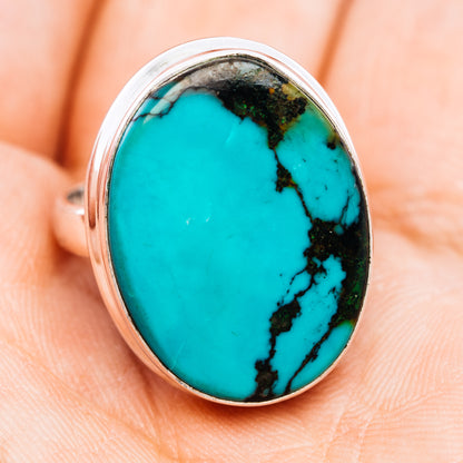 Premium Tibetan Turquoise Ring Size 8 (.925 Sterling Silver)