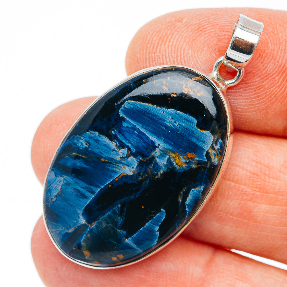Premium Pietersite Pendant 1 3/4" (.925 Sterling Silver)