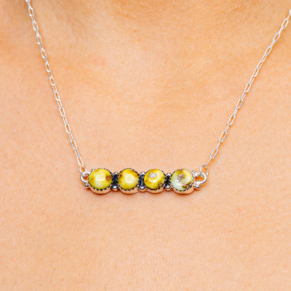 Palomino Turquoise Necklace 18 to 19" (.925 Sterling Silver)