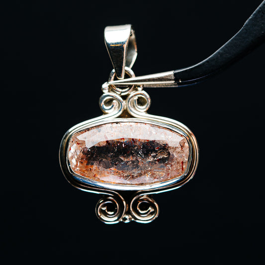 Premium Faceted Lepidocrocite Pendant 1 1/4" (.925 Sterling Silver)