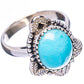 Larimar 925 Sterling Silver Ring Size 7.5 (925 Sterling Silver) R3897