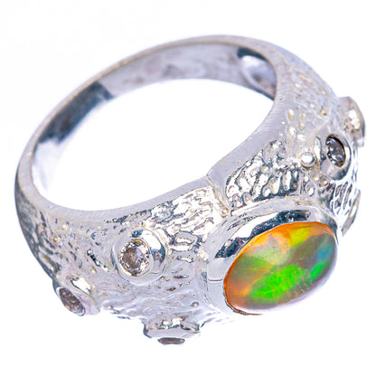 Rare Ethiopian Opal Ring Size 7.75 (925 Sterling Silver) R146031