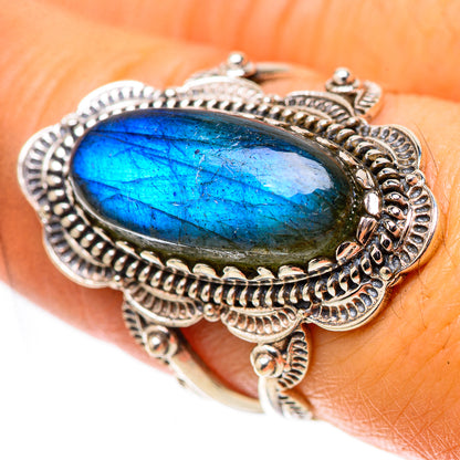 Labradorite Ring Size 8 (925 Sterling Silver) RING138703