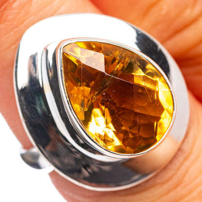 Premium Citrine Ring Size 6.75 (.925 Sterling Silver)