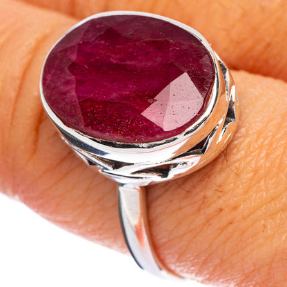 Red Sillimanite Ring Size 8.75 (925 Sterling Silver) R146416