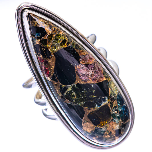 Large Mohave Black Onyx Ring Size 8.25 (925 Sterling Silver) R140669