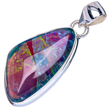Rare Triplet Opal Pendant 1 3/8" (925 Sterling Silver) P41765