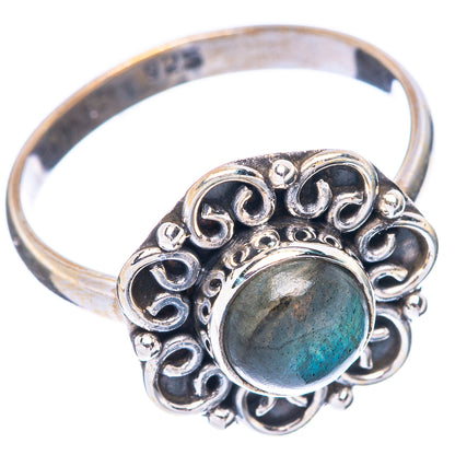 Labradorite Ring Size 8 (925 Sterling Silver) R5651