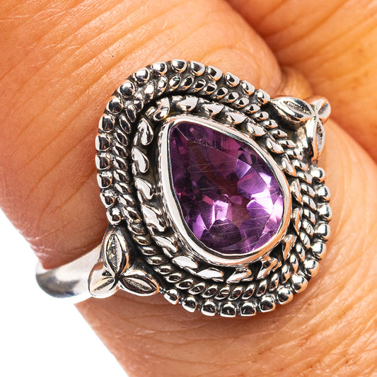 Amethyst Ring Size 7.5 (.925 Sterling Silver)