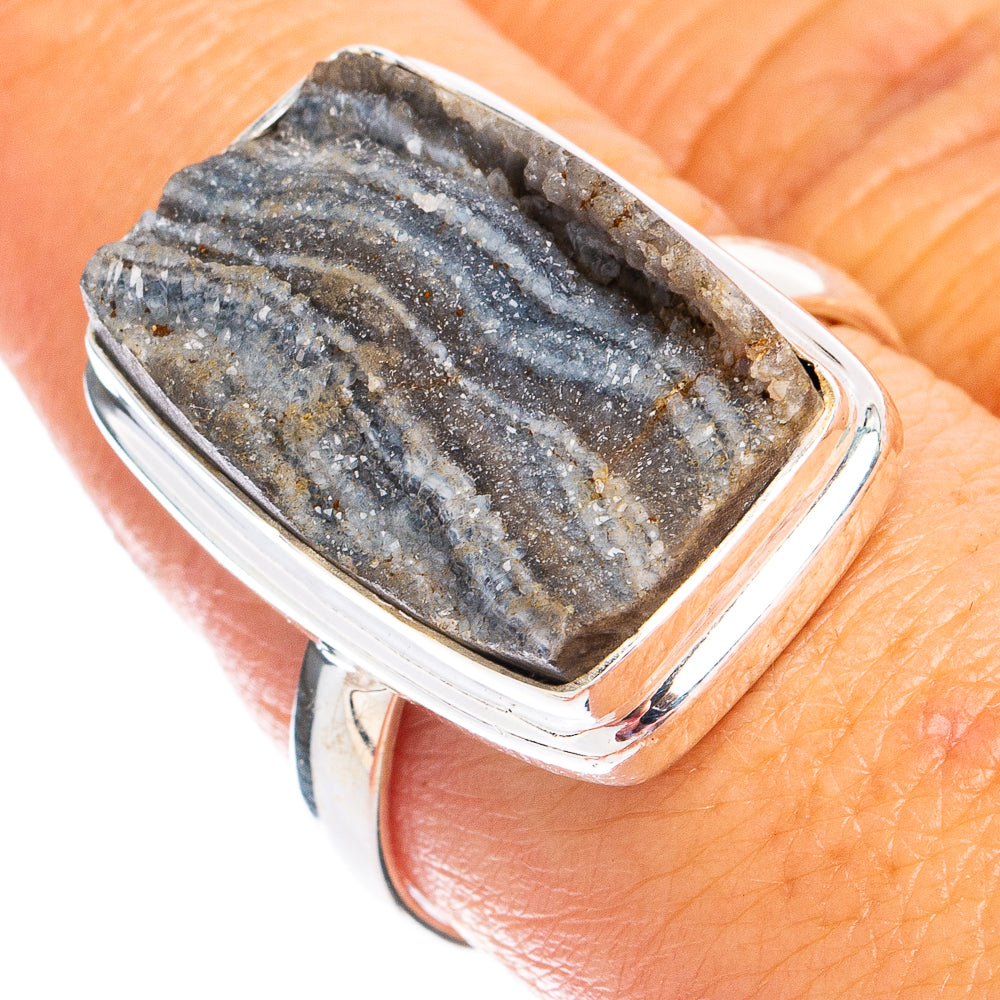 Desert Rose Druzy Ring Size 9 (925 Sterling Silver) R8409