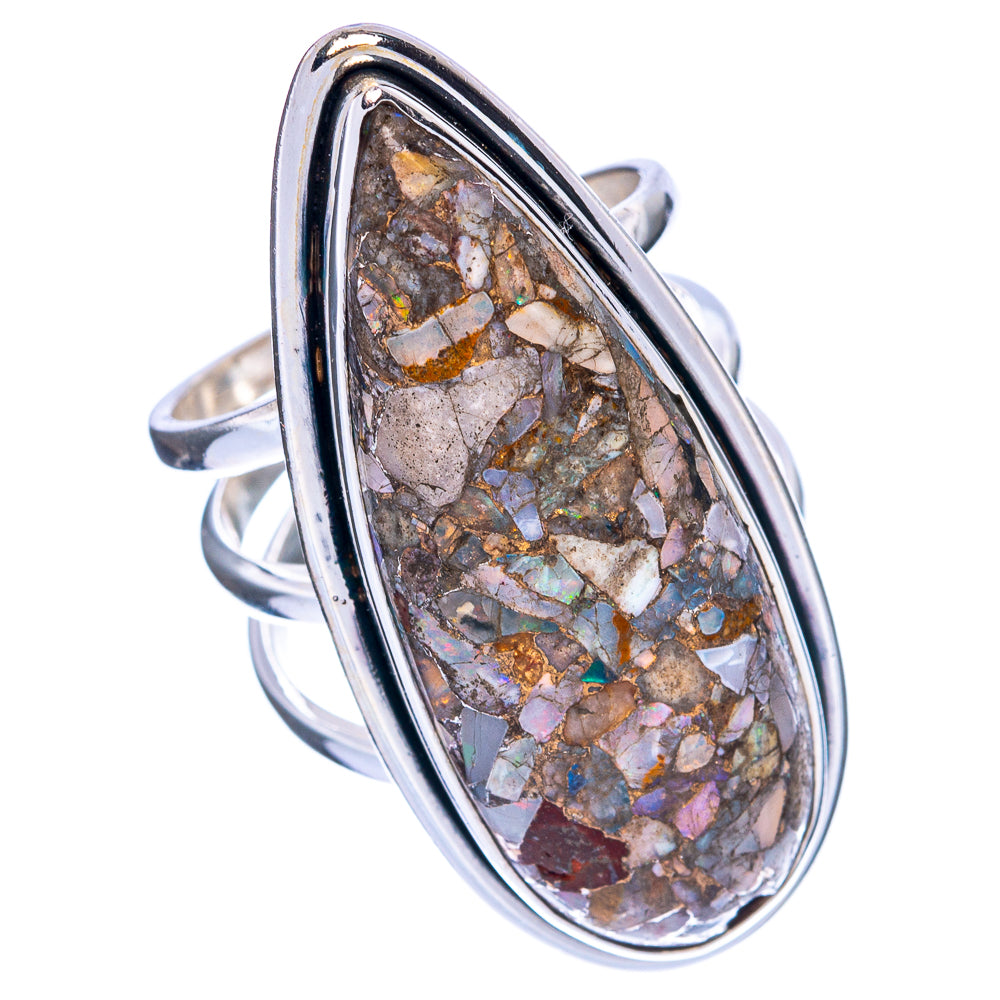 Large Brecciated Ethiopian Opal Ring Size 6 (925 Sterling Silver) R144521
