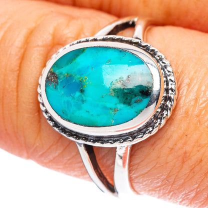 Rare Arizona Turquoise Ring Size 8.75 (925 Sterling Silver) R4532