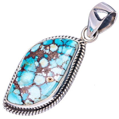 Rare Golden Hills Turquoise Pendant 1 5/8" (925 Sterling Silver) P42704