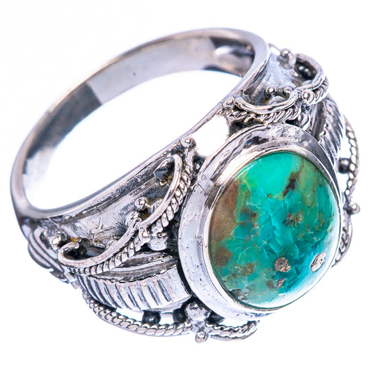 Rare Arizona Turquoise Ring Size 7.75 (925 Sterling Silver) R4461