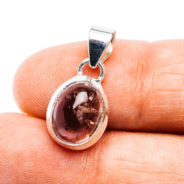Premium Pink Tourmaline Pendant 7/8" (.925 Sterling Silver)