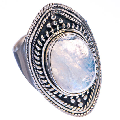 Rainbow Moonstone Ring Size 7 (925 Sterling Silver) R1254