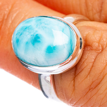 Rare Larimar Ring Size 6 (925 Sterling Silver) R146444