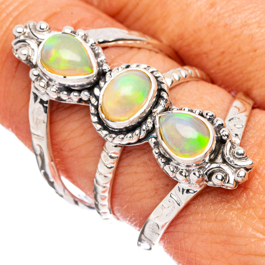 Signature Ethiopian Opal Ring Size 9 (925 Sterling Silver) R3554