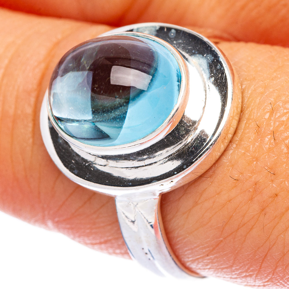 Natural Aquamarine Ring Size 9 (925 Sterling Silver) R145968