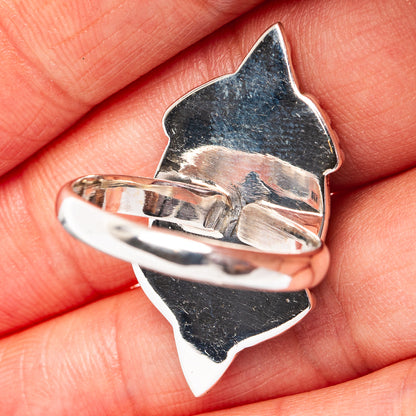 Southwestern Style Mosaic Opal Ring Size 8 Adjustable (.925 Sterling Silver)