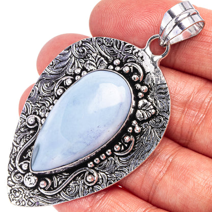 Owyhee Opal Pendant 2 1/2" (German Silver)