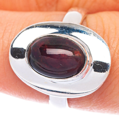 Black Opal Ring Size 7.75 (925 Sterling Silver) R144704