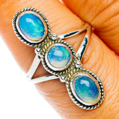 Ethiopian Opal Ring Size 7.25 (.925 Sterling Silver)