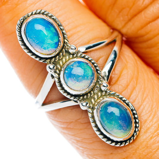 Ethiopian Opal Ring Size 7.25 (.925 Sterling Silver)