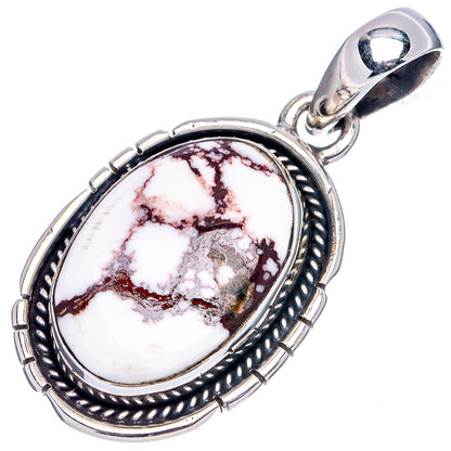 Wild Horse Jasper Pendant 1 3/8" (.925 Sterling Silver)