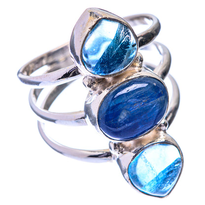 Kyanite, Blue Fluorite Ring Size 7.25 (925 Sterling Silver) R141478