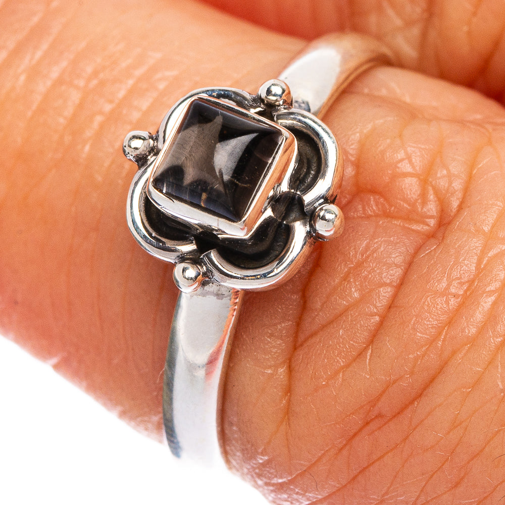 Smoky Quartz Ring Size 7 (.925 Sterling Silver)
