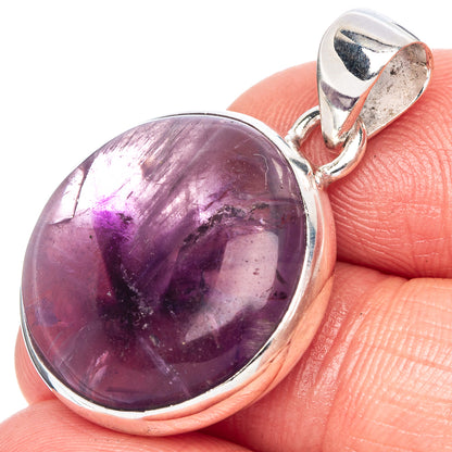 Star Amethyst Pendant 1 1/4" (925 Sterling Silver) P42461